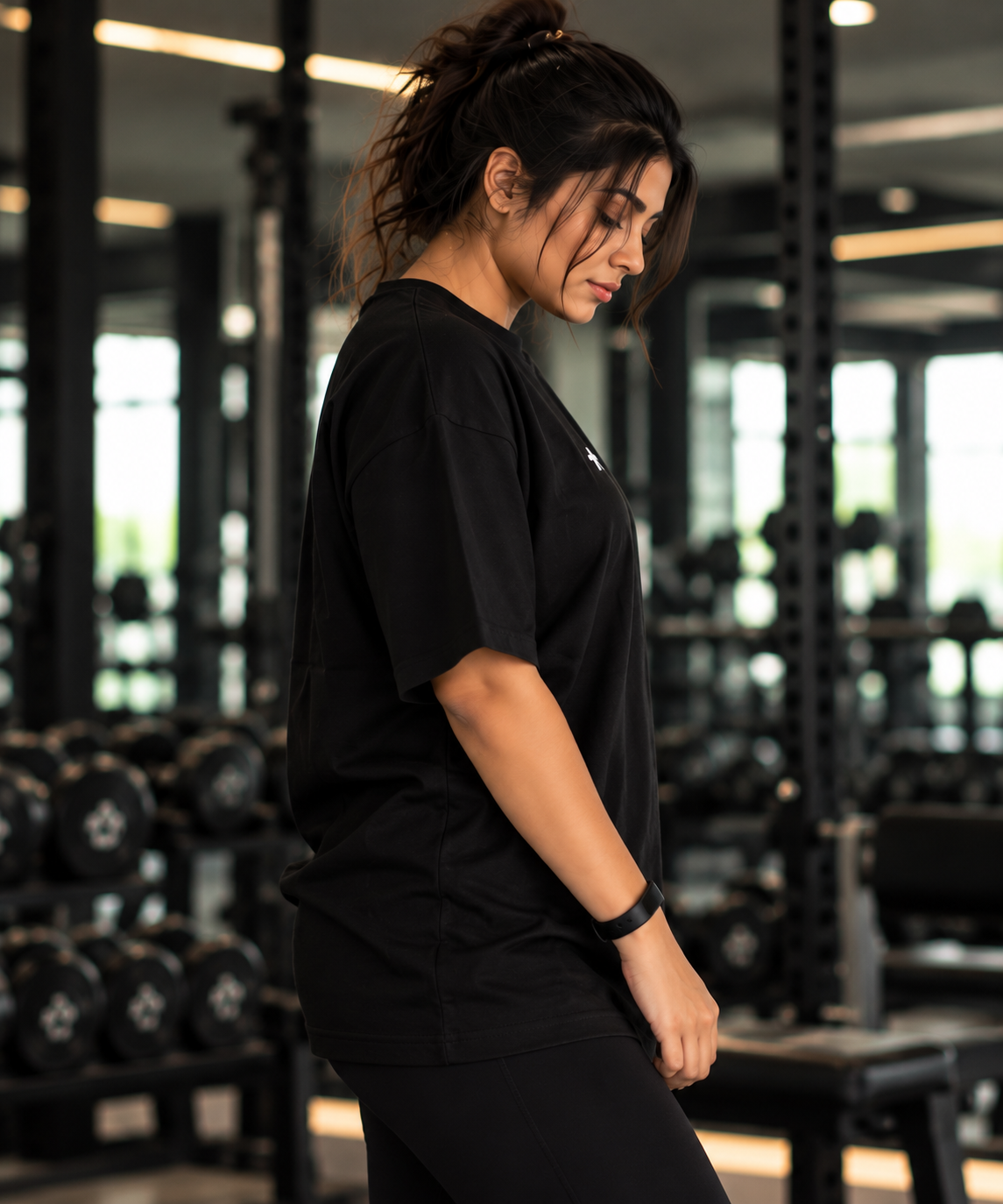 Magma Drop AURAANIX Women's Oversized T-Shirt view 2